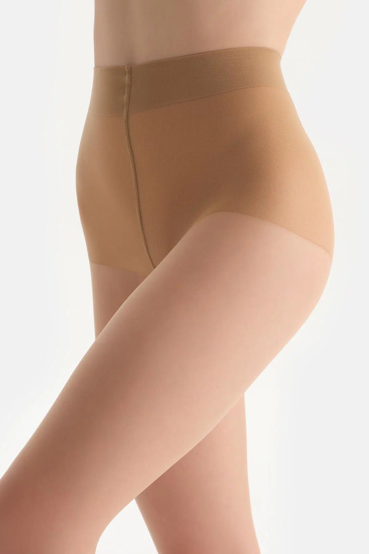 Bronz Orta Transparan 3 Den Kaçmaz Külotlu Çorap