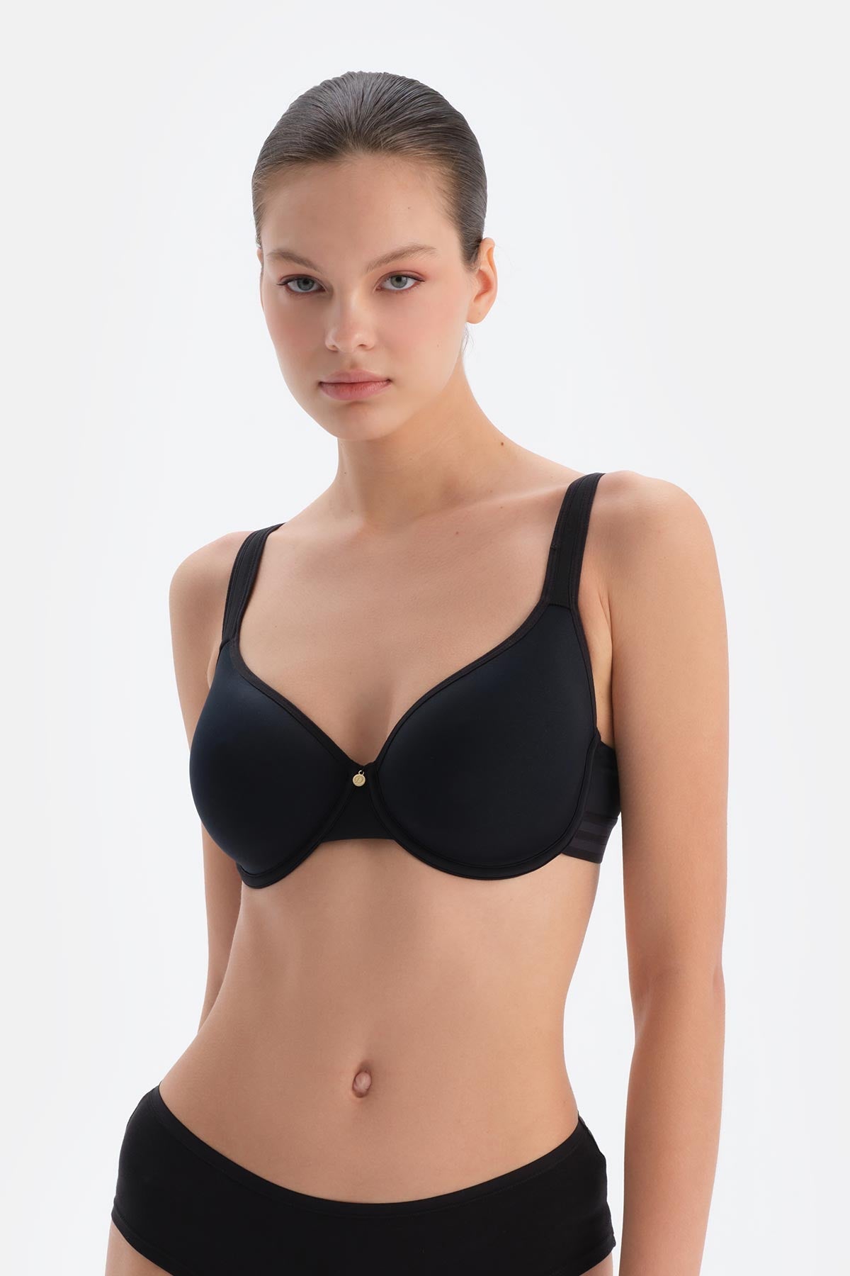 Siyah 1103kc Neptune Toparlayıcı Kaplı Aır Sütyen