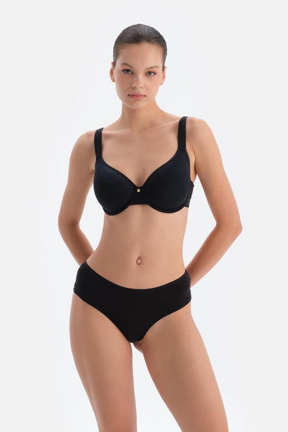 Siyah 1103kc Neptune Toparlayıcı Kaplı Aır Sütyen