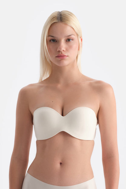 Ekru 1136kc Alıce Straplez Sütyen