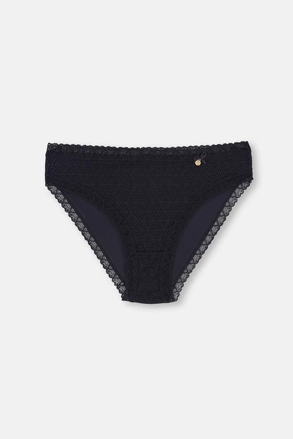 Siyah 2'li Aksesuar Detaylı Brief Külot