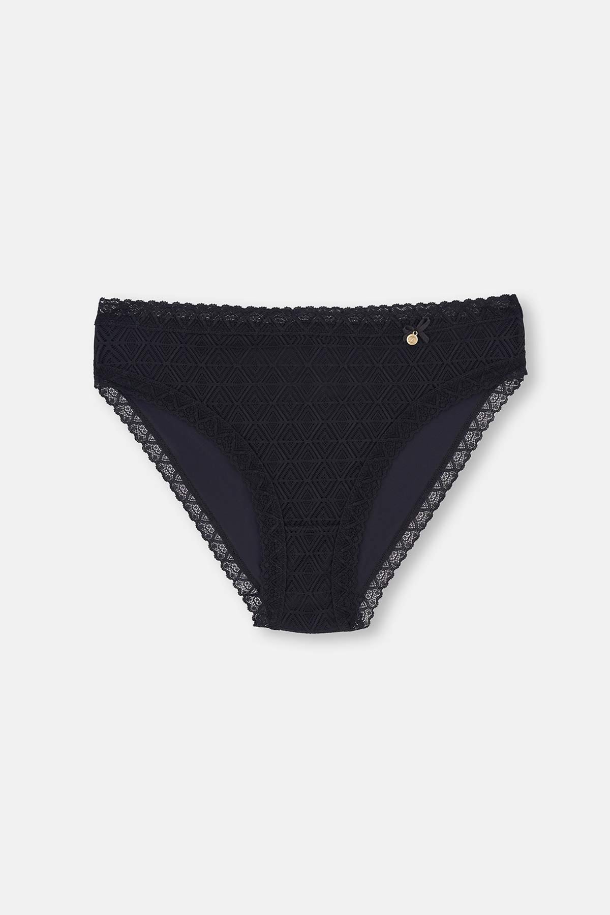 Siyah 2'li Aksesuar Detaylı Brief Külot