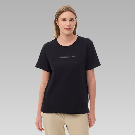 Csc Bar Split Graphic Kadın Kısa Kollu T-shirt
