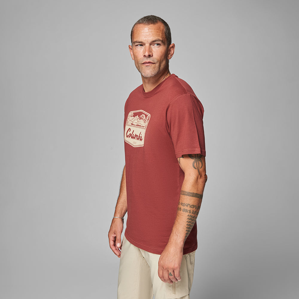 Csc Hex Woodblock Badge Erkek Kısa Kollu T-shirt