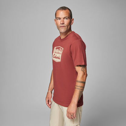 Csc Hex Woodblock Badge Erkek Kısa Kollu T-shirt