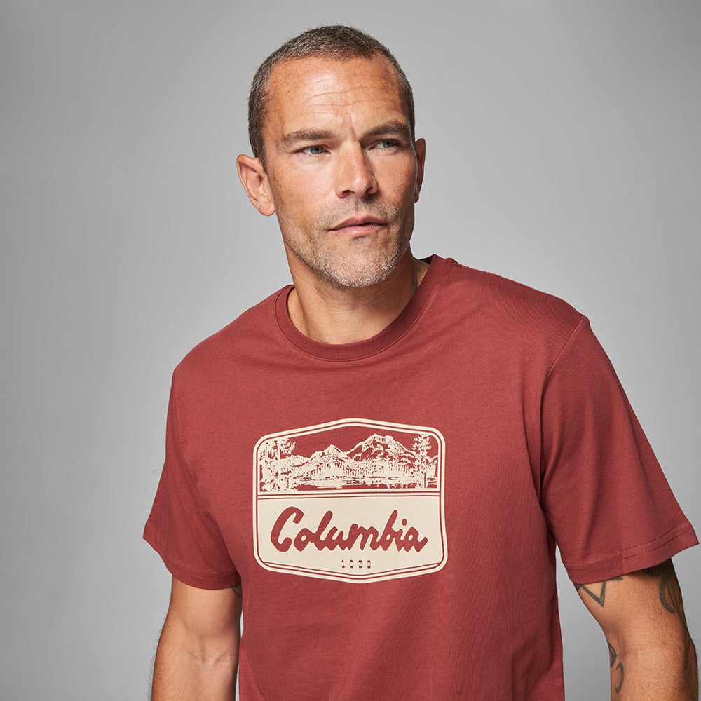 Csc Hex Woodblock Badge Erkek Kısa Kollu T-shirt