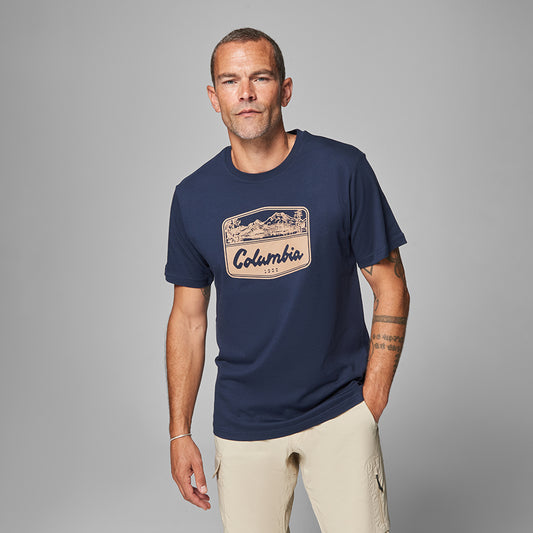 Csc Hex Woodblock Badge Erkek Kısa Kollu T-shirt