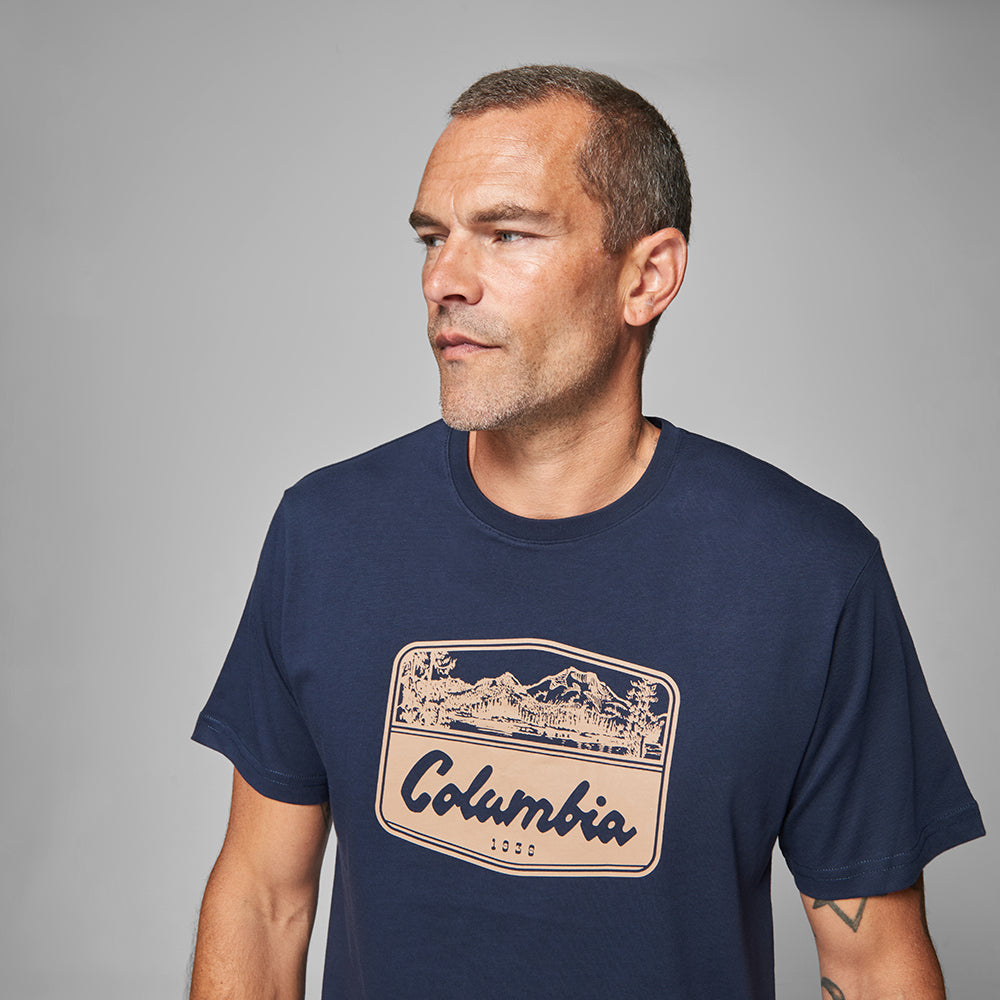 Csc Hex Woodblock Badge Erkek Kısa Kollu T-shirt