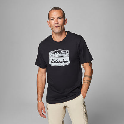 Csc Hex Woodblock Badge Erkek Kısa Kollu T-shirt
