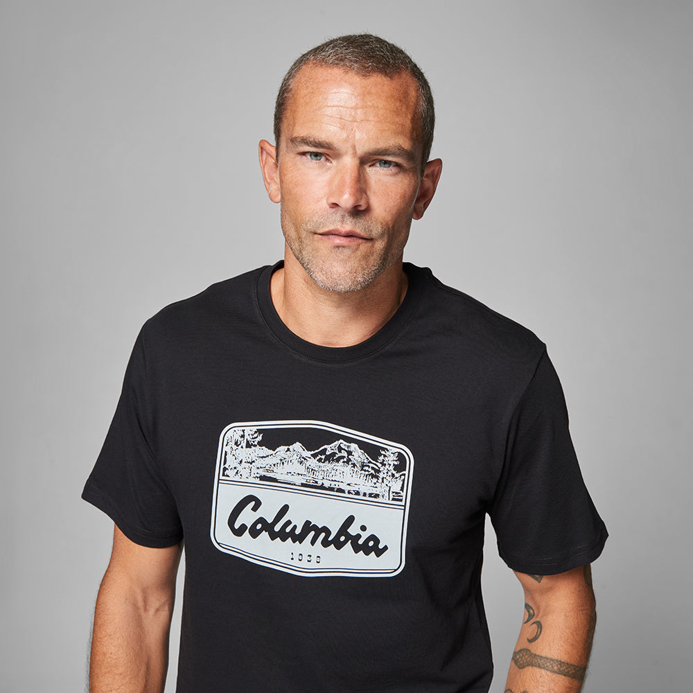 Csc Hex Woodblock Badge Erkek Kısa Kollu T-shirt