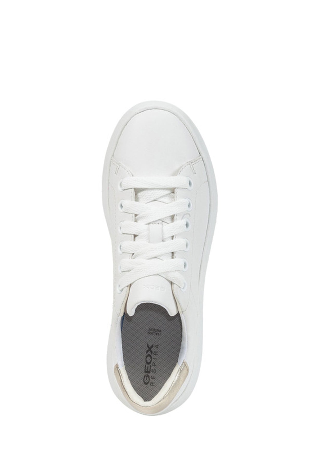 Geox Kadın Beyaz Spherica Ec4.1 Deri Bağcıklı Sneaker