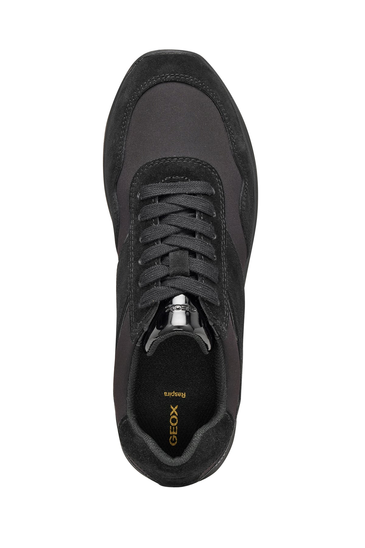 Geox Kadın Siyah D Runntıx A - Nylon+suede Bağcıklı Kalın Tabanlı Kumaş Sneaker