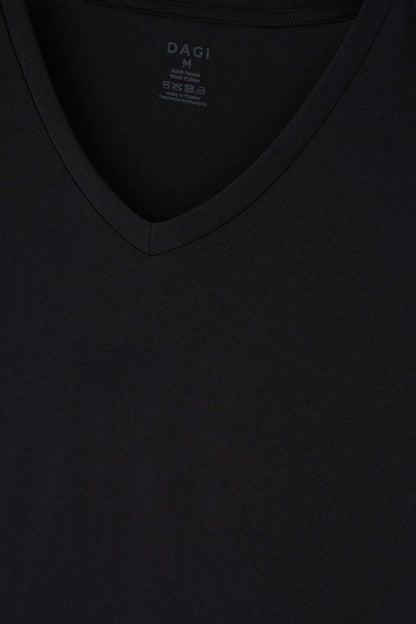 Siyah V Yaka Erkek 2'li Fanila