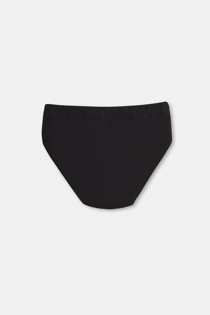 Siyah Penye 2'li Pamuklu Slip Külot