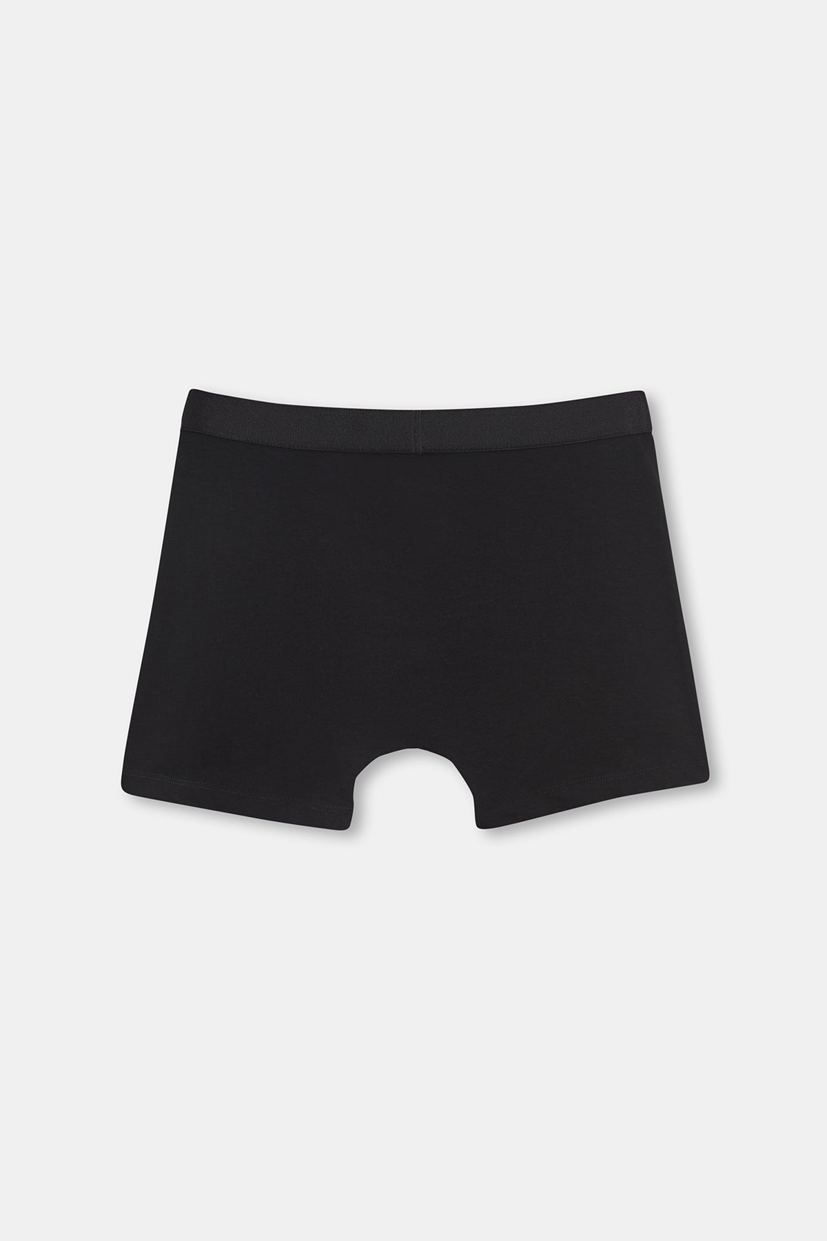 Siyah Spor Pamuklu Boxer