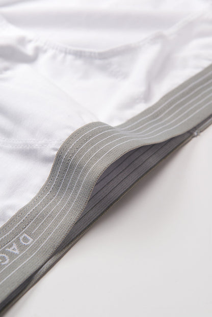 Beyaz Penye Compact Düz Erkek Slip Külot