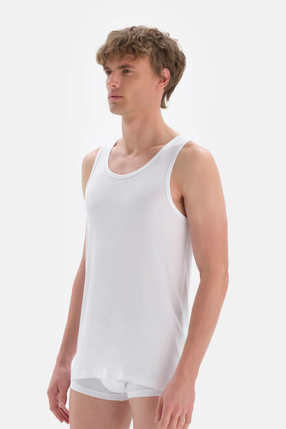 Beyaz Micro Modal Erkek Atlet