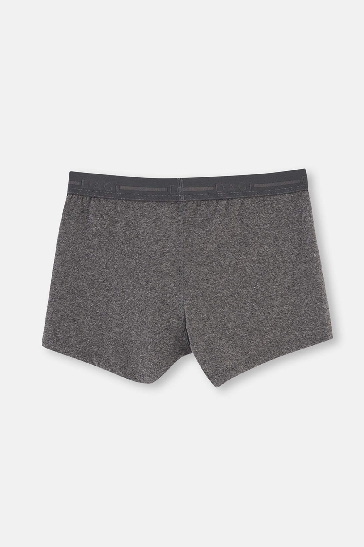 Antrasit-siyah Compact Düz 3'lü Boxer