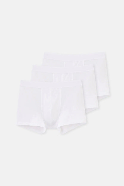 Beyaz Compact Düz 3'lü Boxer