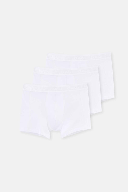 Beyaz Basic Modal 3'lü Boxer