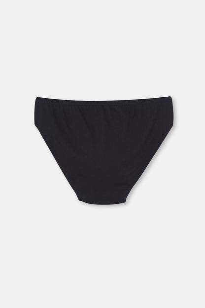 Siyah Penye 2'li Slip Külot