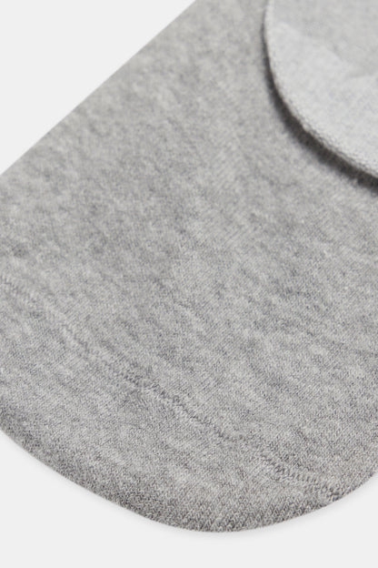 Gri Melanj Erkek Pamuklu Kısa Görünmez Çorap
