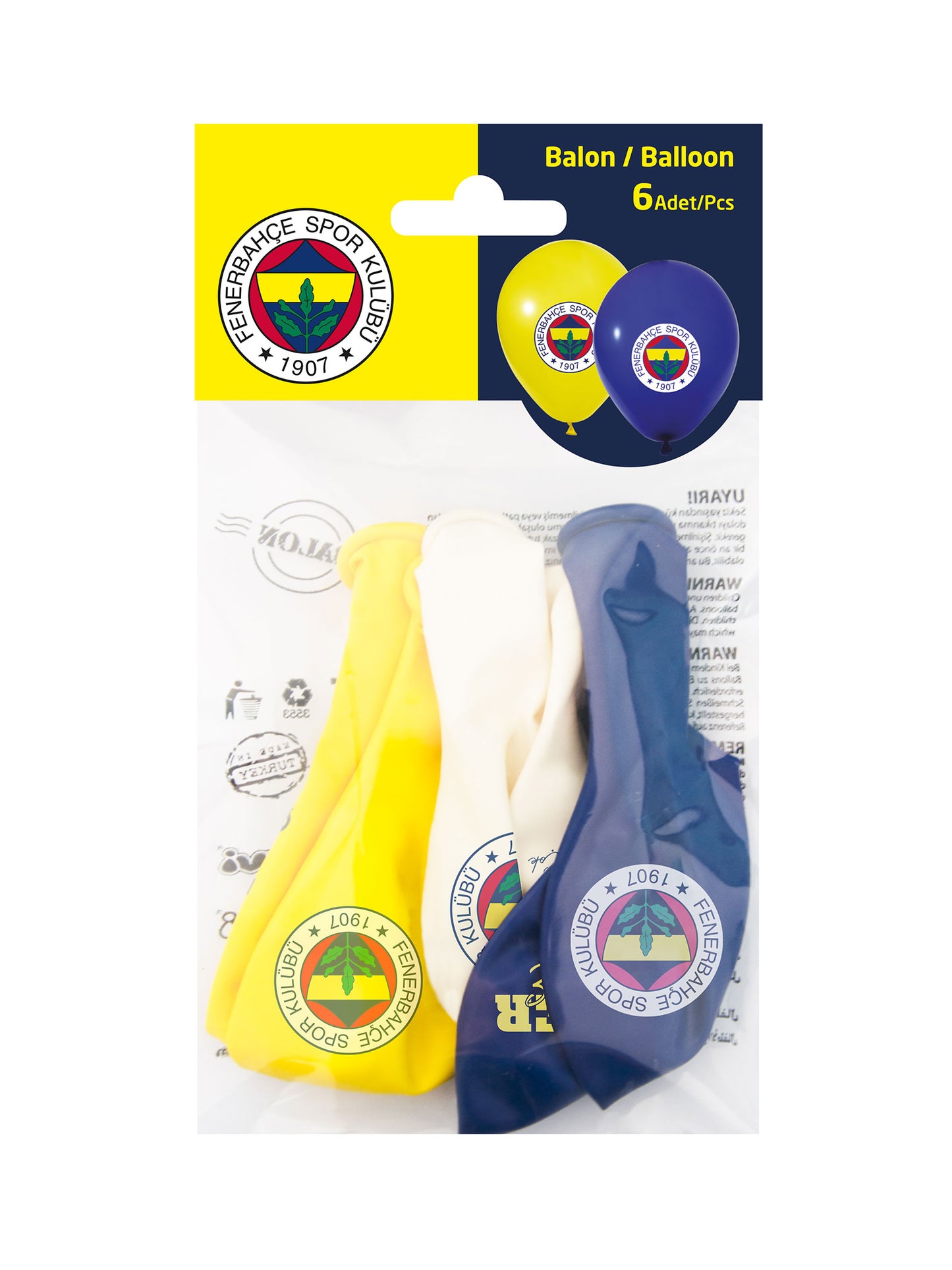 Fenerbahçe Poşet Içi 6'lı Balon