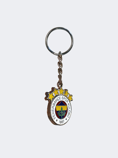 Fenerbahçe 5 Yıldız Logo Gümüş Anahtarlık