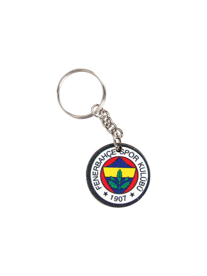 Fenerbahçe Sarı Lacivert 6 Renk Logolu Ahşap Anahtarlık