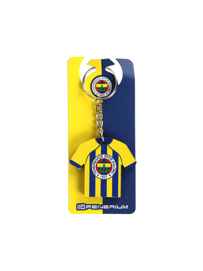 Fenerbahçe Sarı Lacivert 6 Renk Logolu Forma Ahşap Anahtarlık