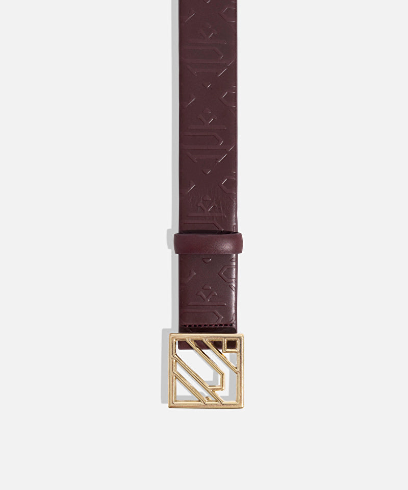 Monogram Tokalı Deri Kemer