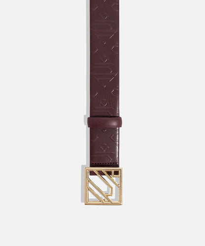 Monogram Tokalı Deri Kemer