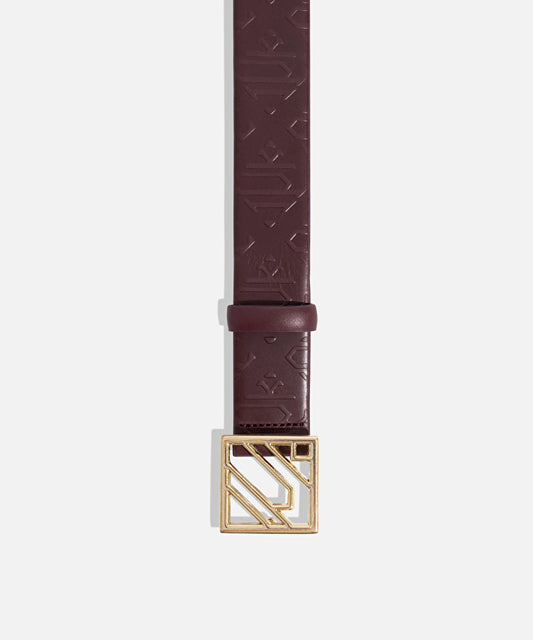 Monogram Tokalı Deri Kemer