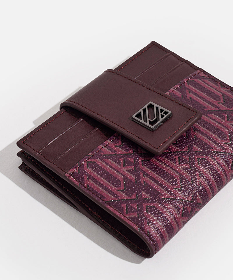 Metal Tokalı Monogram Cüzdan