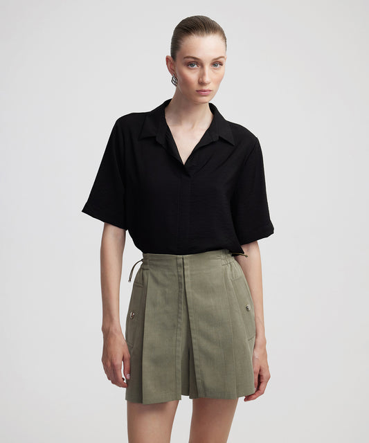 Dokulu Basic Gömlek