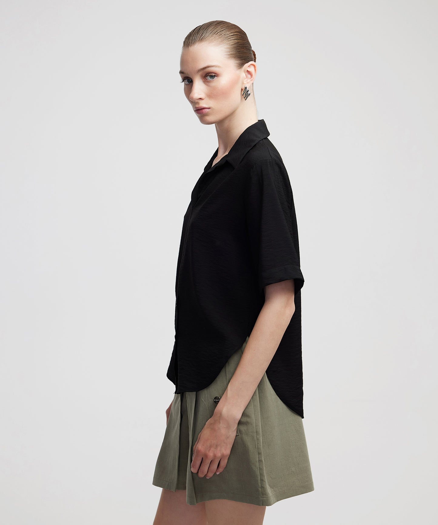 Dokulu Basic Gömlek