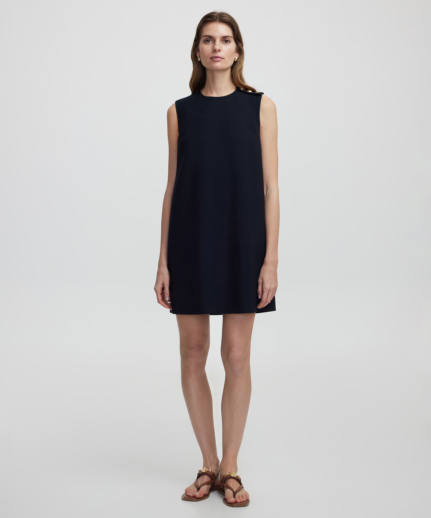 Metal Düğmeli Elbise