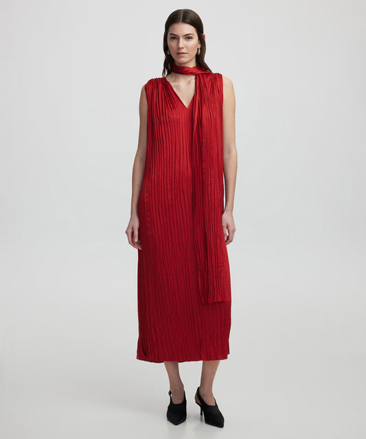 Fular Aksesuarlı Elbise