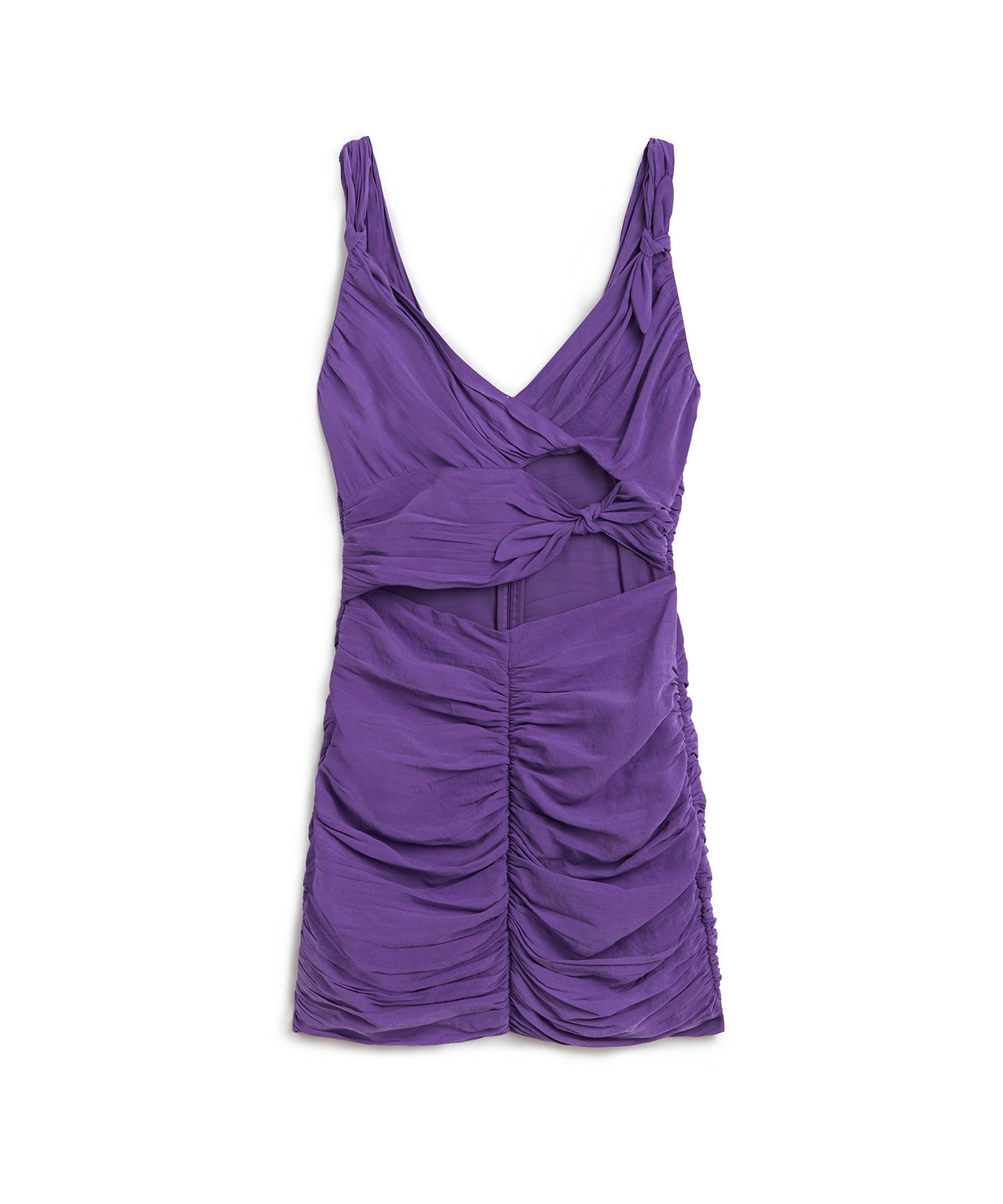 Drapeli Cutout Elbise