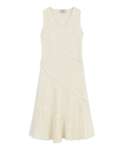 Püskül Şeritli Midi Elbise