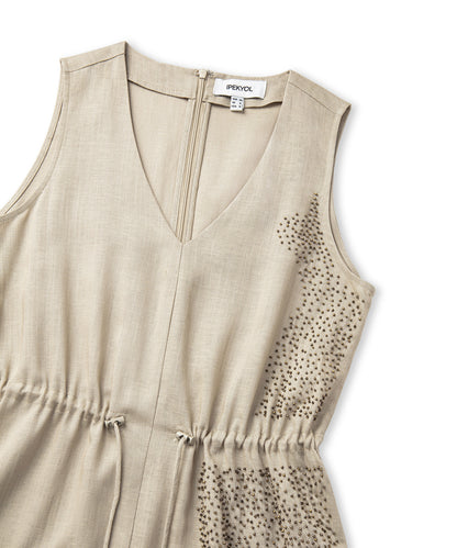 Işlemeli Midi Elbise