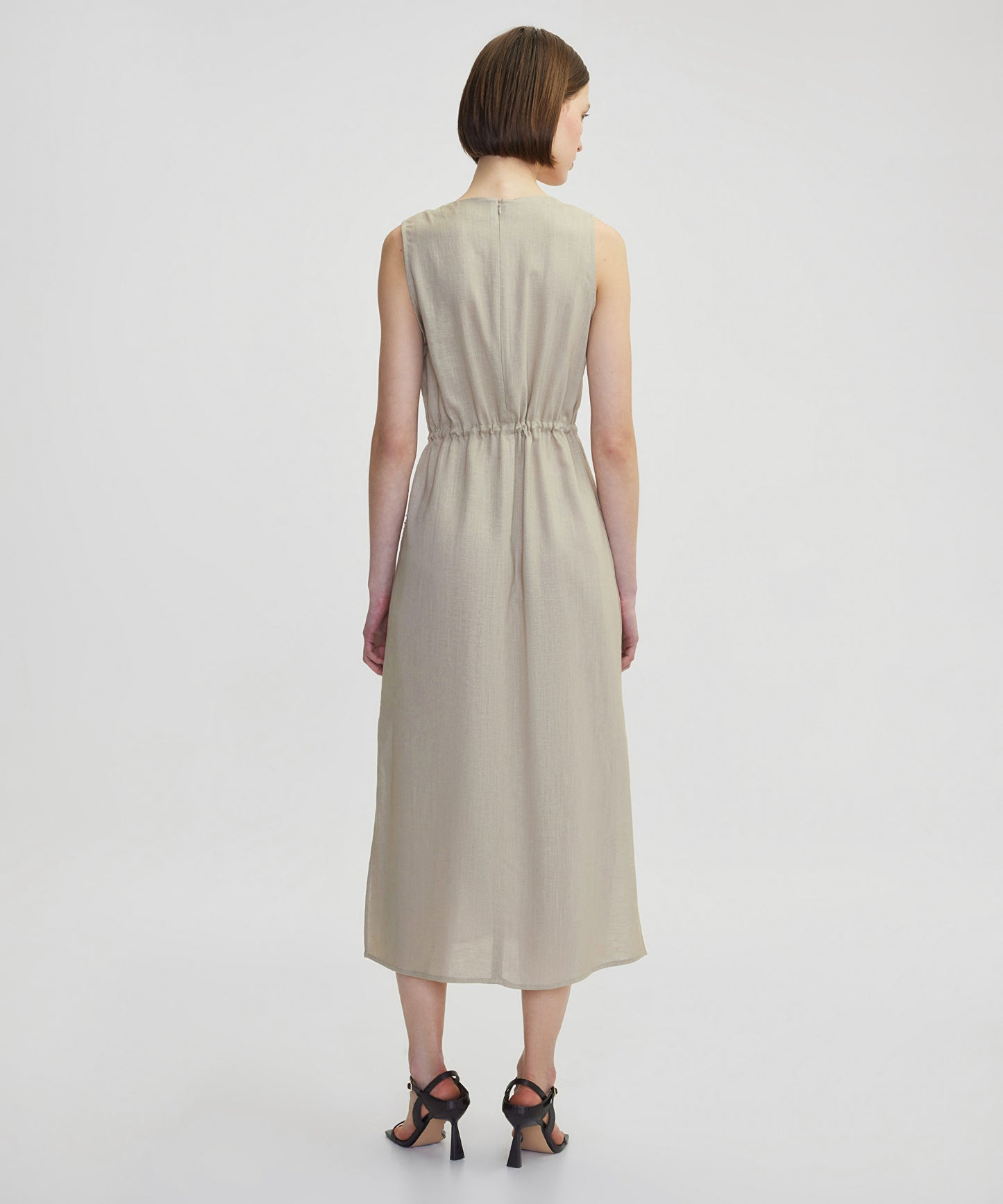 Işlemeli Midi Elbise