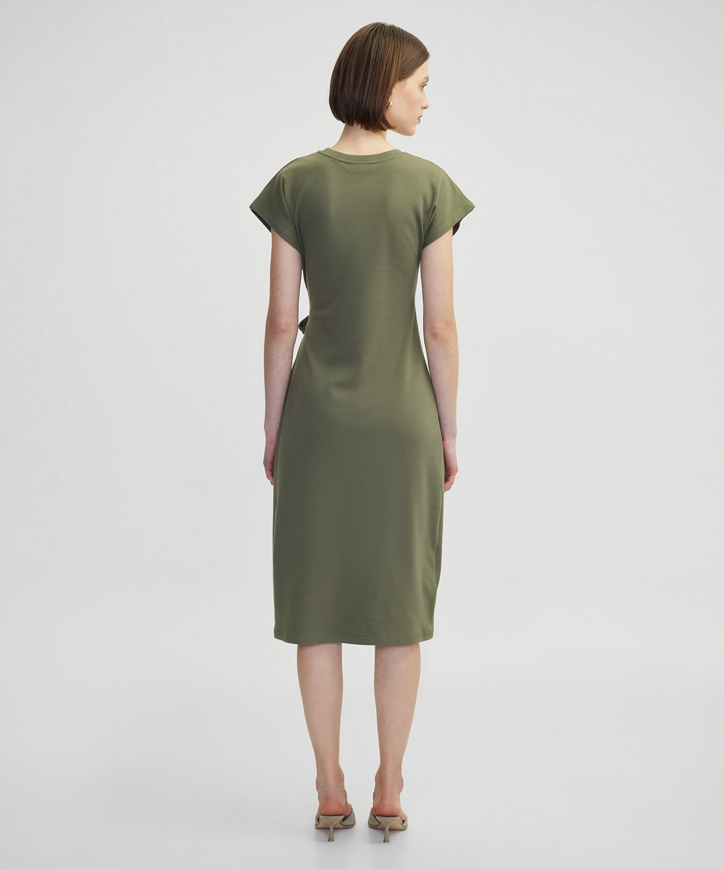 Bağlamalı Penye Elbise