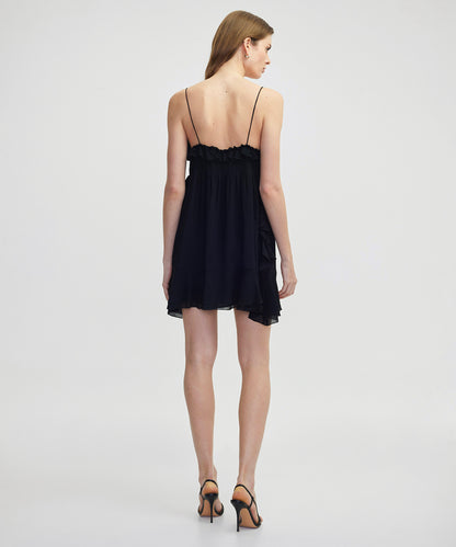 Fırfırlı Mini Elbise