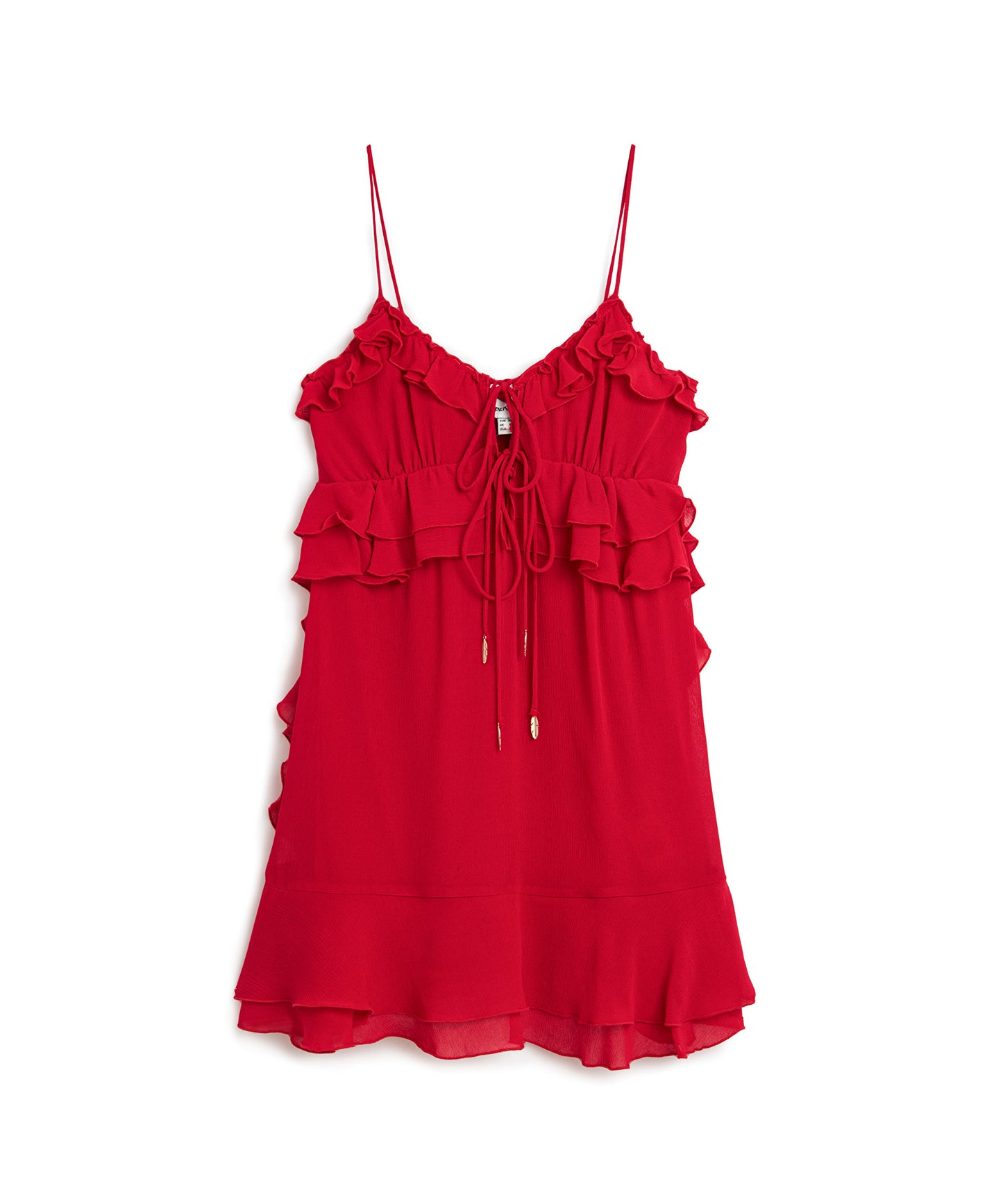 Fırfırlı Mini Elbise