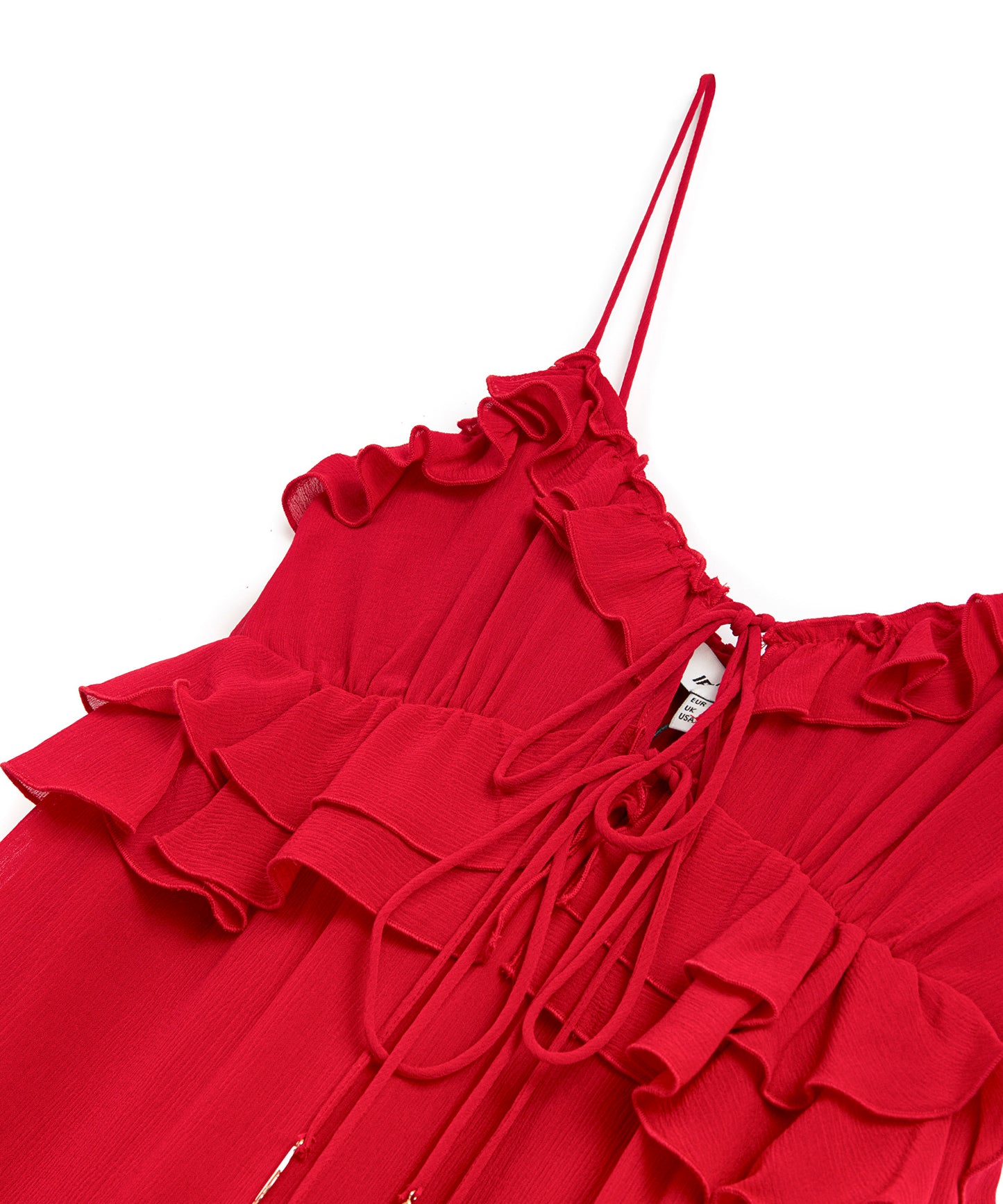 Fırfırlı Mini Elbise