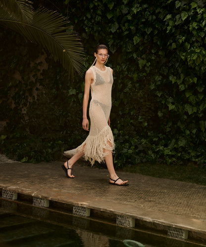 Püsküllü Kroşe Elbise