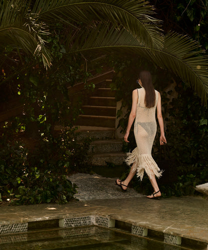 Püsküllü Kroşe Elbise