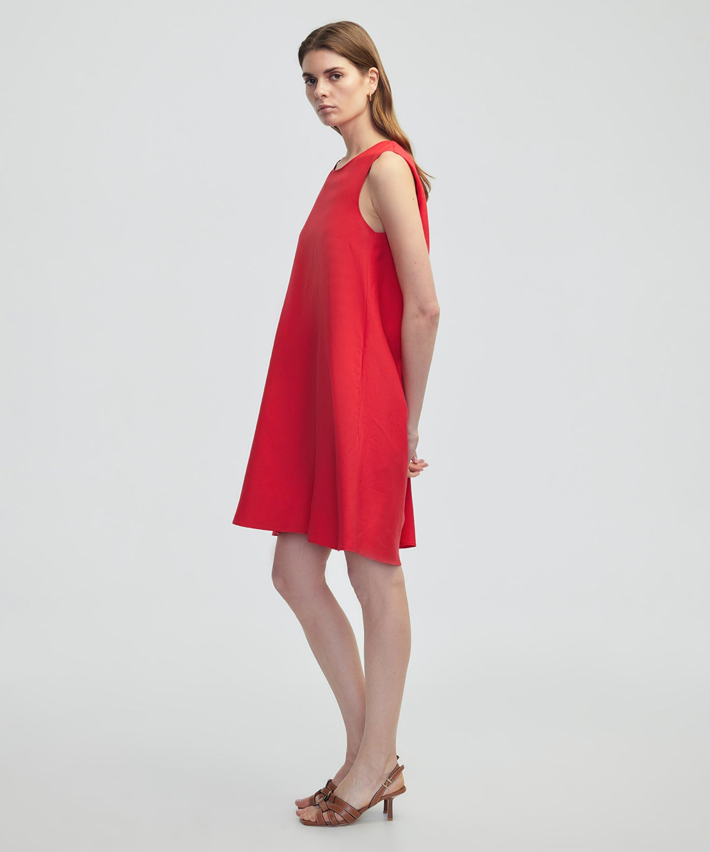 Burgulu Rahat Kesim Elbise