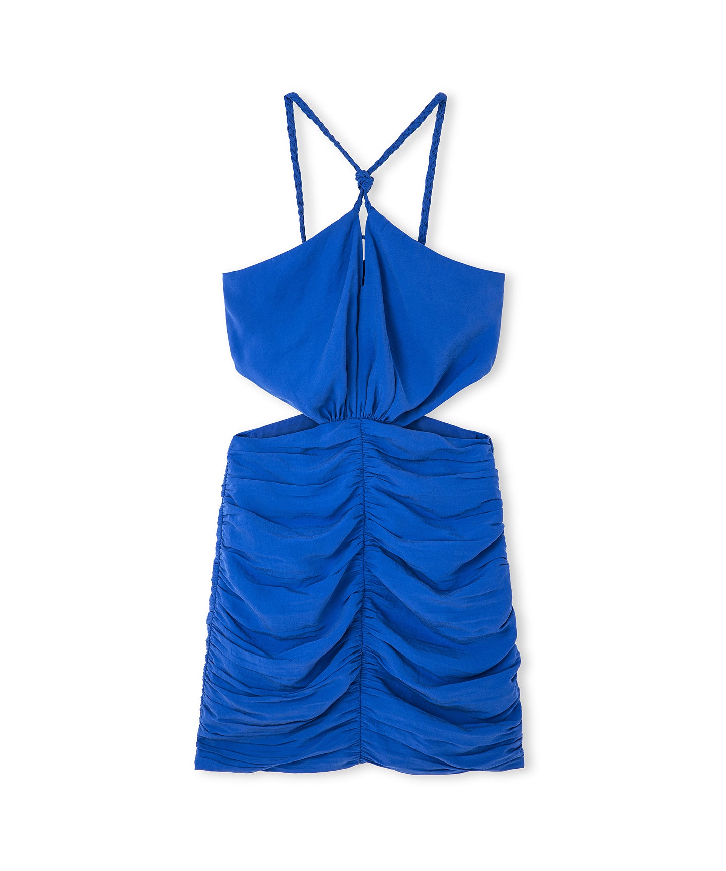 Halter Yaka Cutout Elbise